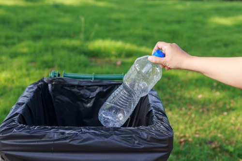 Community participating in local waste management